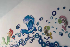 幼儿园走廊墙面来自深海的你主题图片5张