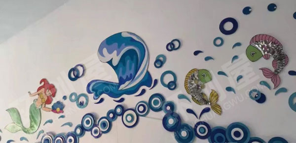 幼儿园走廊墙面来自深海的你主题图片