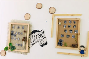 幼儿园原木风走廊楼道装饰图片5张