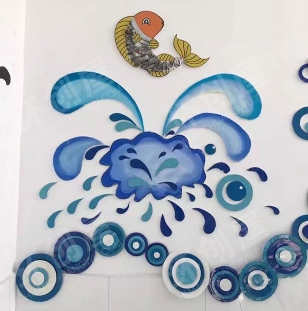 幼儿园走廊墙面来自深海的你主题图片