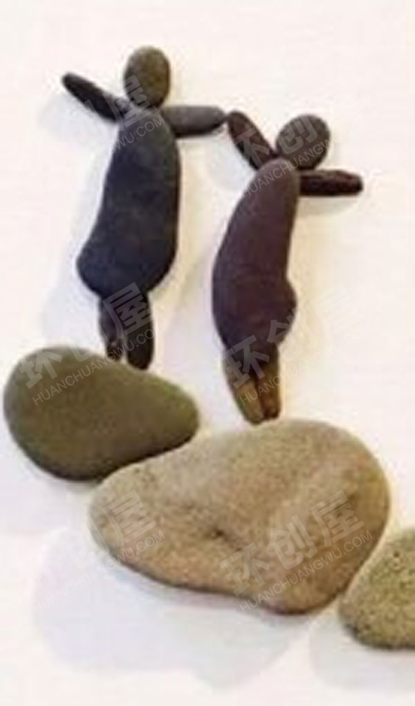 幼儿园石头画创意作品展示图片