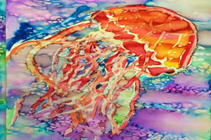 幼儿园水彩创意水母作品展示图片6张