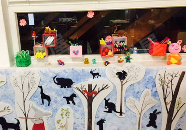 幼儿园卡纸粘土卡通动物作品展示图片