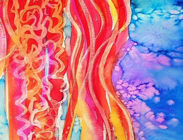 幼儿园水彩创意水母作品展示图片