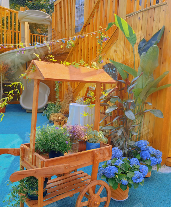 幼儿园户外寻找春天超级唯美小花园图片