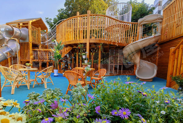 幼儿园户外寻找春天超级唯美小花园图片