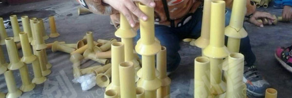 幼儿园废物利用卷纸芯搭建图片