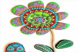 幼儿园美工区丙烯石头画图片8张