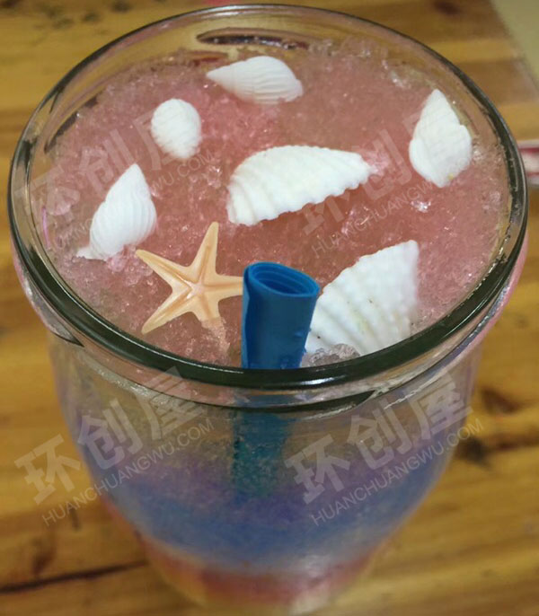 幼儿园科学区制作海绵宝宝许愿瓶图片