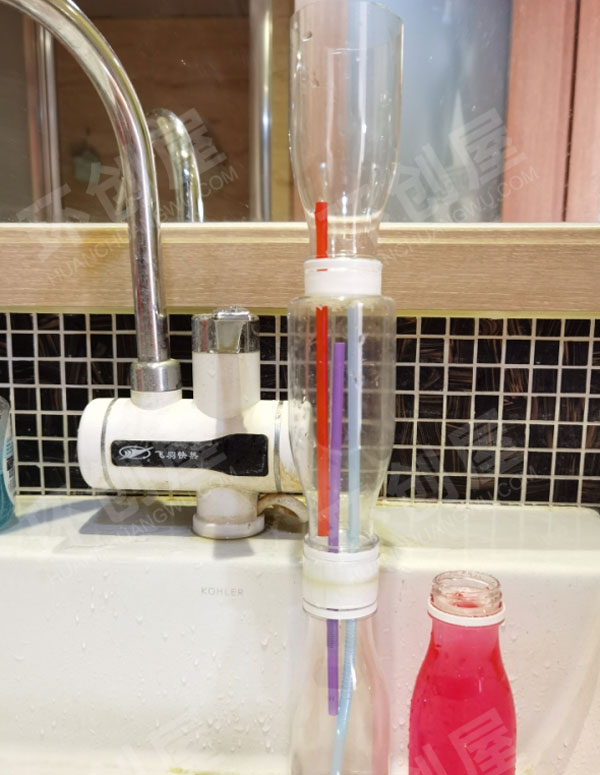 幼儿园科学区自制喷泉玩教具图片