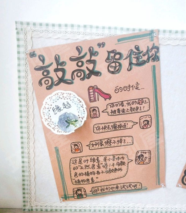 幼儿园科学区敲染技艺图片