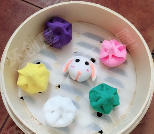 幼儿园角色游戏粘土不织布点心屋图片