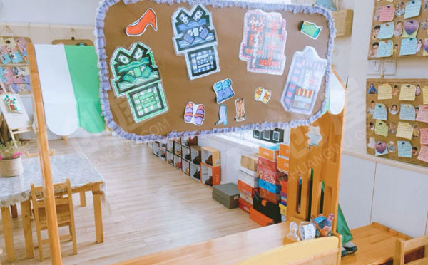 幼儿园角色游戏普普鞋店图片