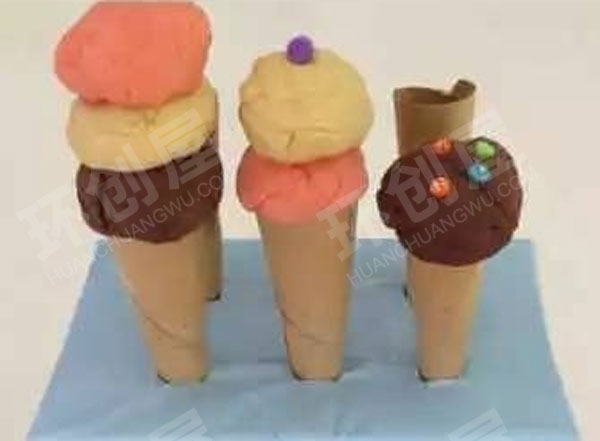 幼儿园角色游戏自制冰淇淋图片