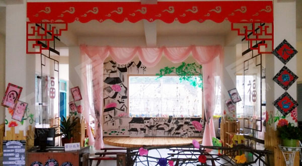 幼儿园角色游戏中国文化大舞台图片