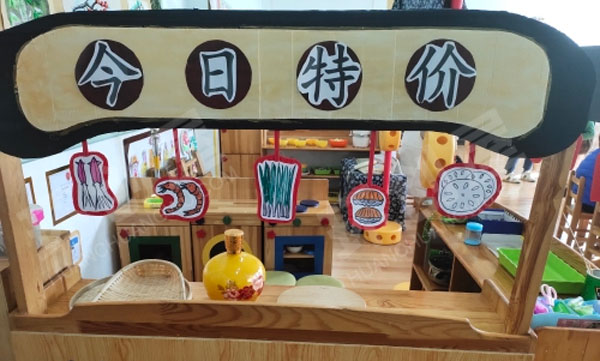 幼儿园角色游戏鲜香麻辣火锅店图片