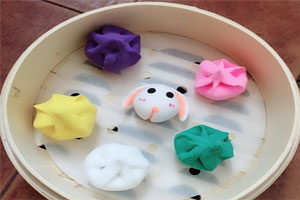 幼儿园角色游戏粘土不织布点心屋图片10张