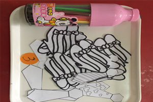 幼儿园益智区我爱我家操作材料图片4张