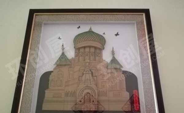 幼儿园墙面布置环创特色建筑作品图片