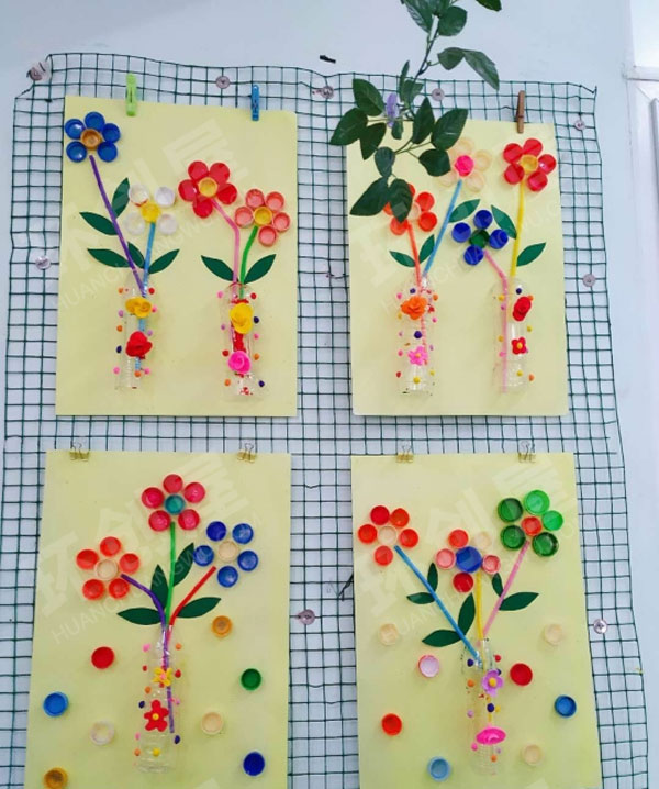 幼儿园春天主题废物利用吊饰图片