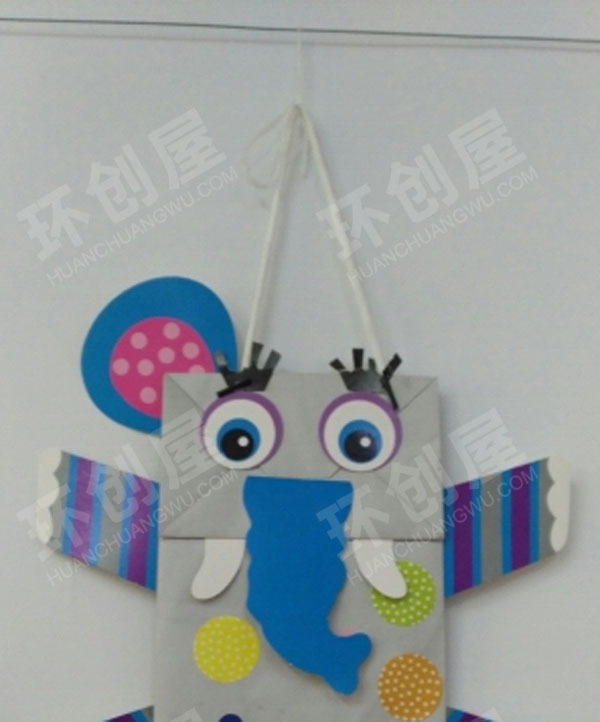 幼儿园创意环保袋吊饰图片