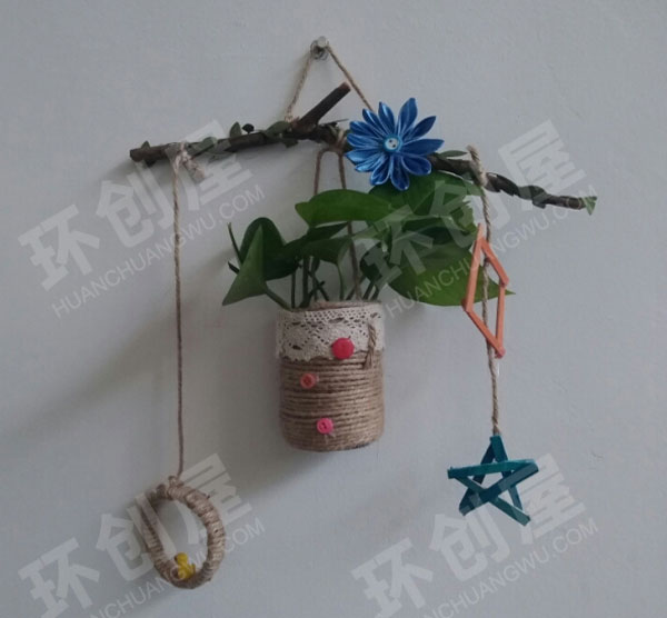 幼儿园木头石头贝壳的完美小清新挂饰图片