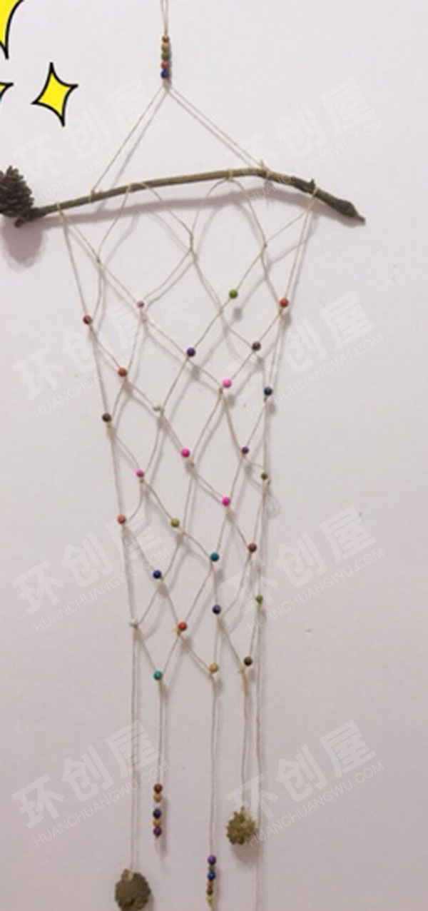 幼儿园自然材料树枝挂饰图片