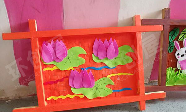 幼儿园走廊各种簸箕装饰图片