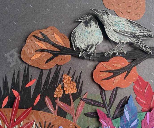 幼儿园走廊剪纸纸雕折纸作品图片