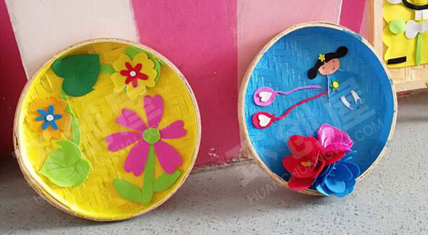 幼儿园走廊各种簸箕装饰图片