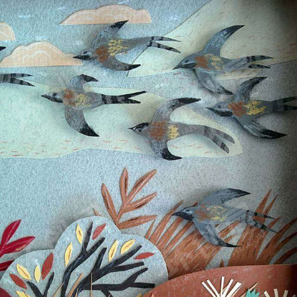 幼儿园走廊剪纸纸雕折纸作品图片