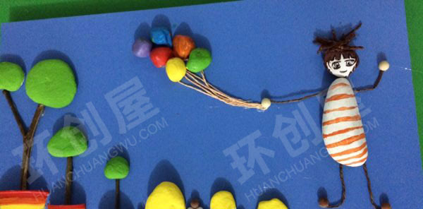 幼儿园走廊石头的蜕变作品展示图片