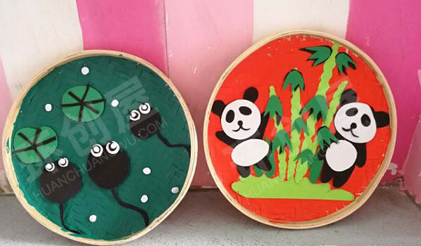 幼儿园走廊各种簸箕装饰图片