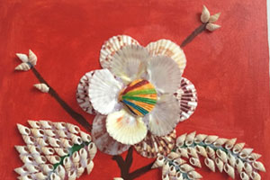 幼儿园走廊百变贝壳创意画图片5张