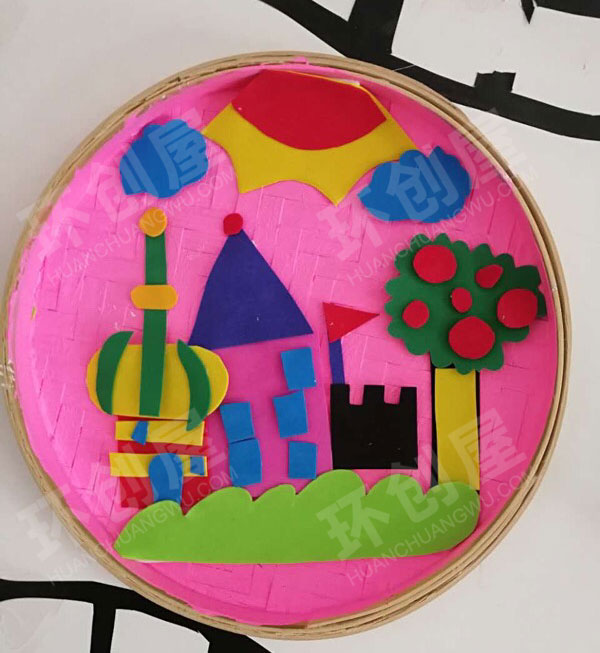 幼儿园走廊各种簸箕装饰图片