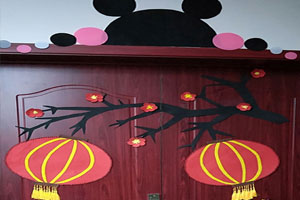 幼儿园新年班级门装饰图片