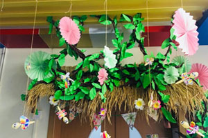 幼儿园春天主题蜻蜓教室门吊饰装饰图片3张