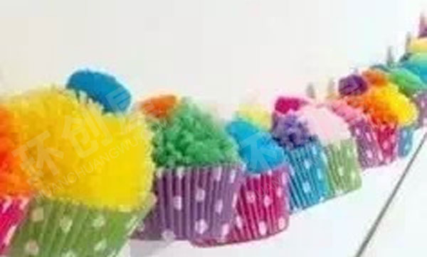 幼儿园毛线球的百遍造型作品展示图片