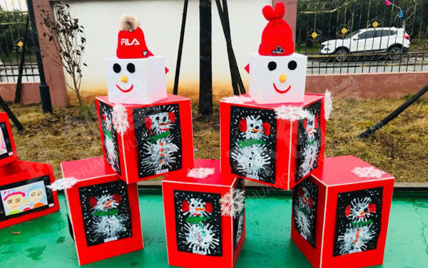 幼儿园新年喜庆创意画作品展示图片