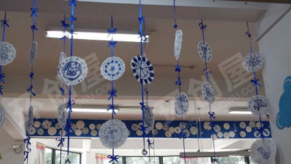 幼儿园青花瓷中国文化我是中国人作品展示图片