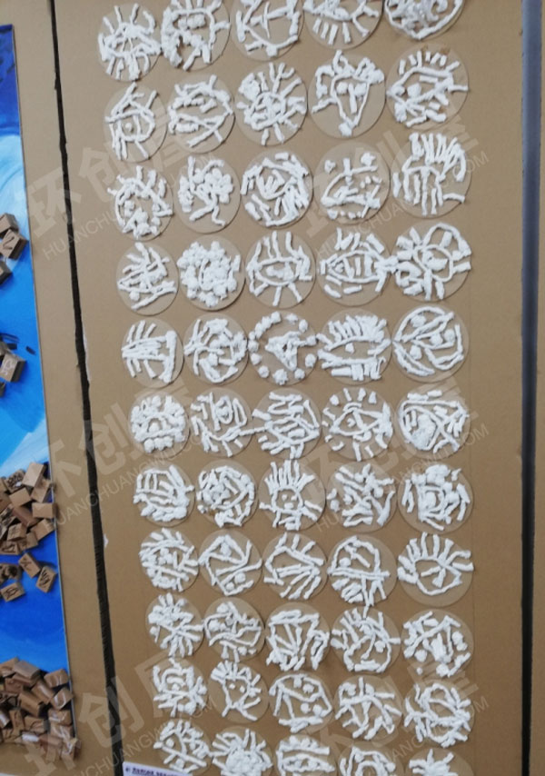 幼儿园环创废物利用创意美术作品展示图片