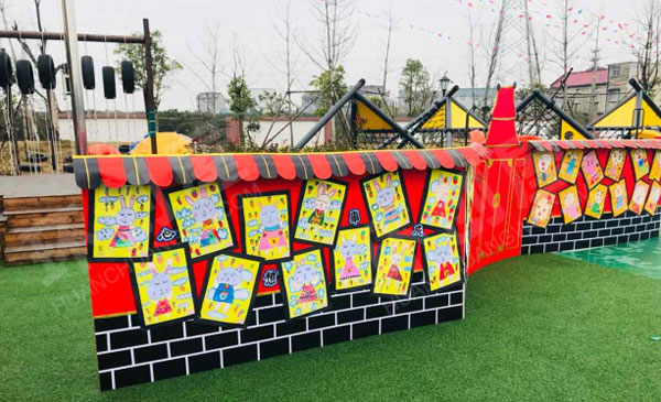 幼儿园新年喜庆创意画作品展示图片