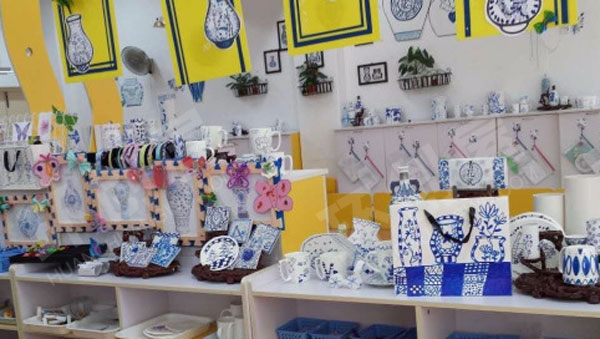 幼儿园青花瓷中国文化我是中国人作品展示图片