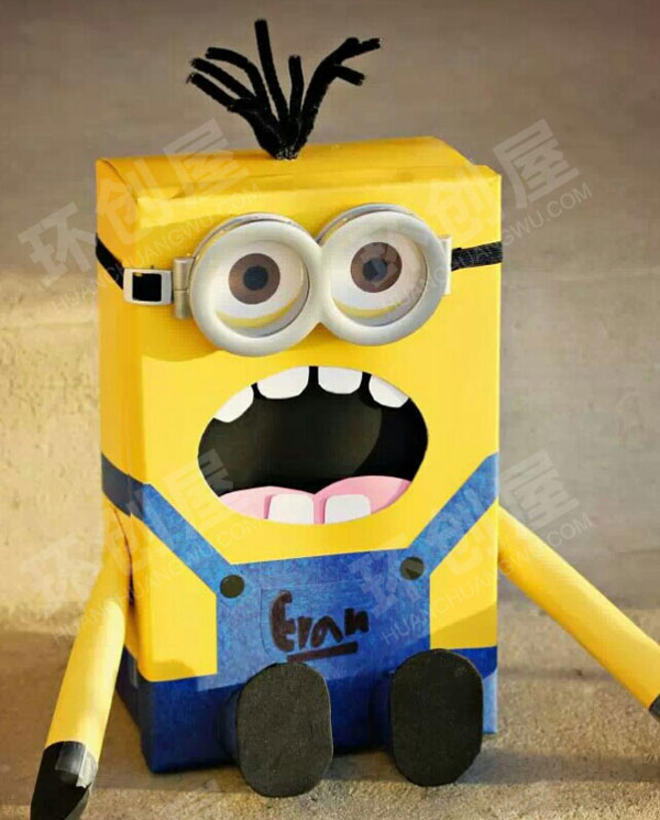 幼儿园美工区纸巾盒变形记图片