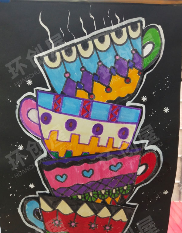 幼儿园环创美工区立体手工图片