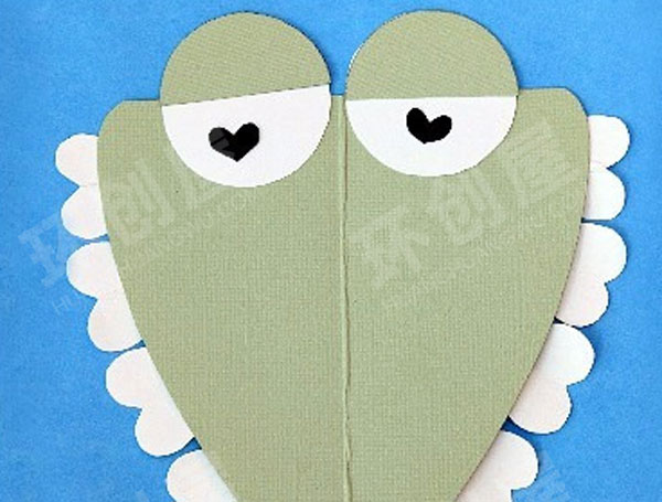 幼儿园美工区用爱心做的小动物图片