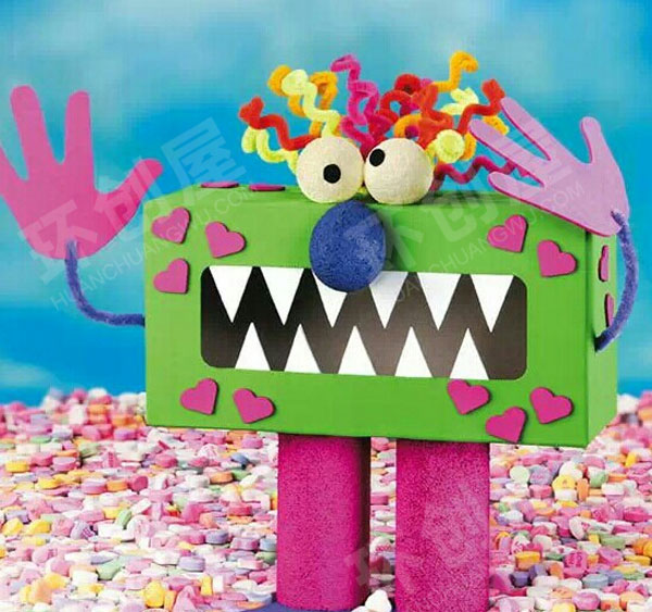 幼儿园美工区纸巾盒变形记图片