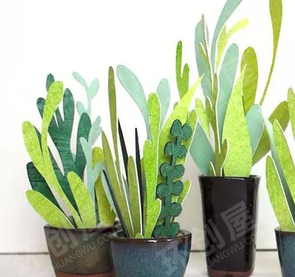 幼儿园美工区春天里的仙人掌图片