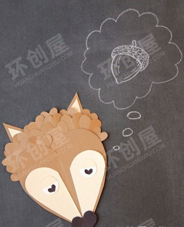 幼儿园美工区用爱心做的小动物图片