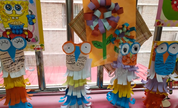 幼儿园环创美工区立体手工图片